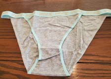 NWT VICTORIA'S SECRET PINK STRING BIKINI PANTIES COTTON /SPDX 381239 9AH L