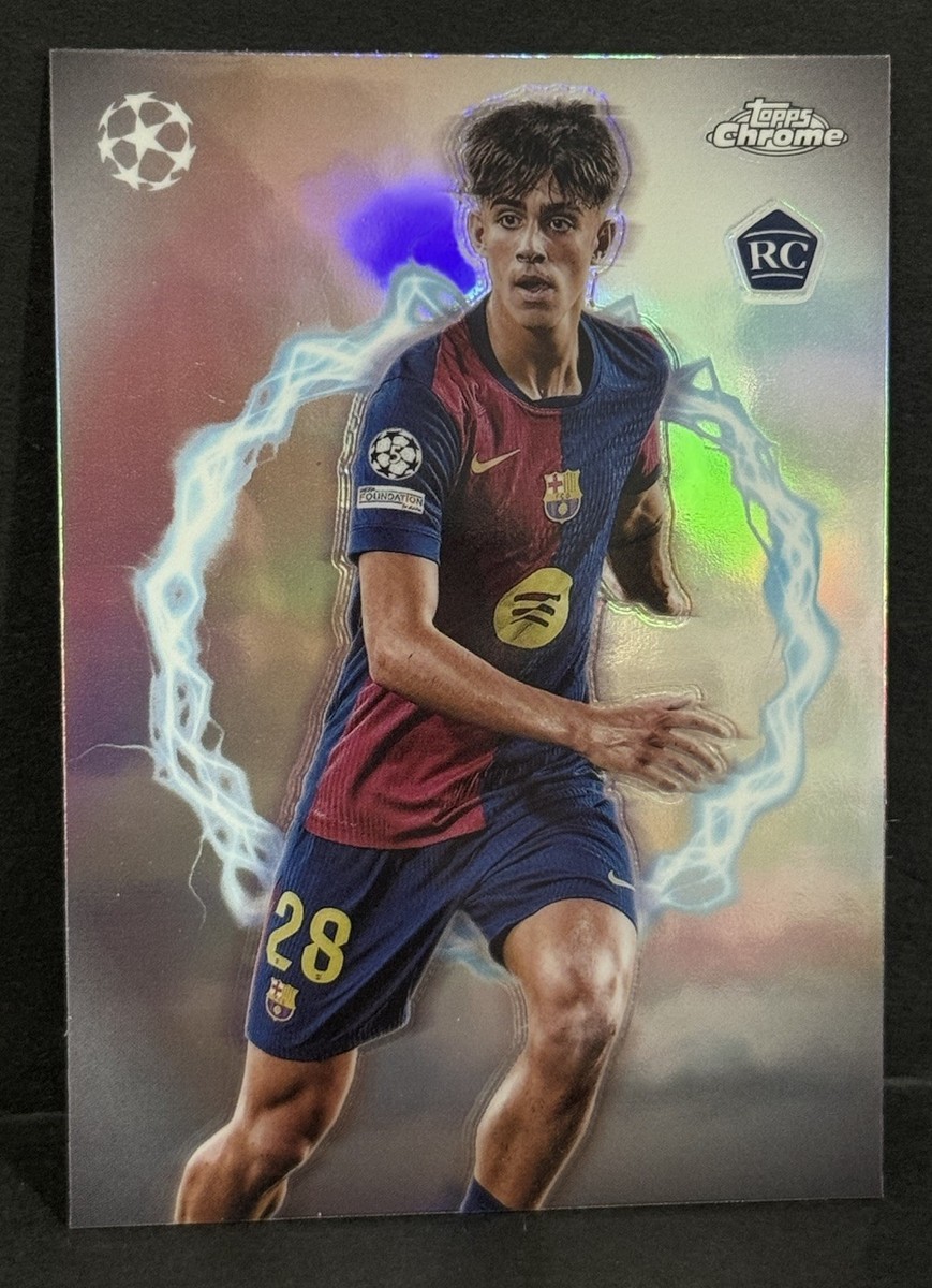 2024-25 Topps Chrome UCC Barcelona RC Marc Bernal Circle Of Power