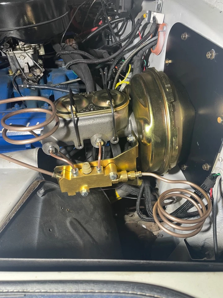 Kit de conversión de freno eléctrico Cadillac 1950-1951 Modern Booster Master Cylinder G18 Foto 3 de 4