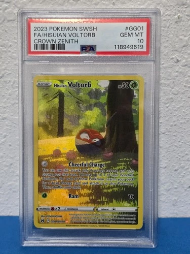 Hisuian Voltorb #GG01/GG70 Crown Zenith PSA 10 GEM MINT Pokemon TCG