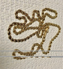 14k Yellow Gold Rope Chain Necklace 18" 10.8 grams — photo 4