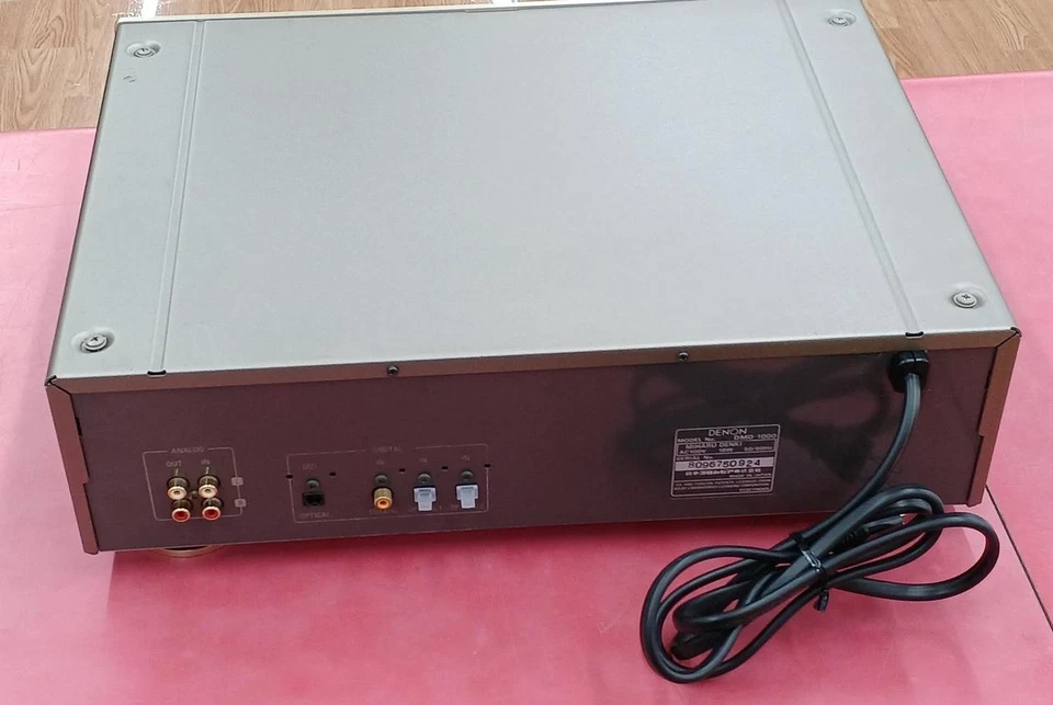DENON DMD-1000 MD MiniDisc Recorder Player Digital Coaxial Tested Working Japan - Image 3 of 4