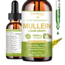 3 60ML Mullein drops for Lung, Mullein Leaf Extract for Lung Cleanse  Detox