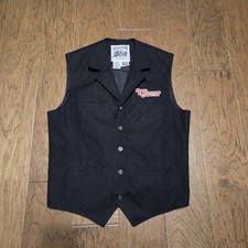 Schaefer Outfitter 705 Men's Black Canvas Ranger Vest Size Medium Made In USA