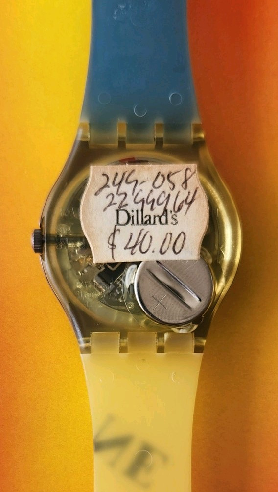 Swatch Watch CROQUE MONSIEUR GX112 1989 Standard Gents Designed By