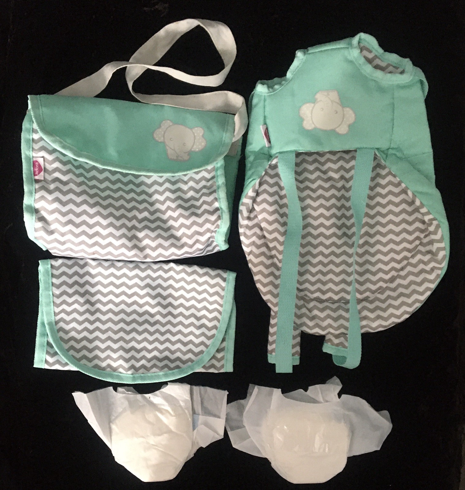 Adora Baby Doll Accessories Carrier Diaper Bag Changing Pad 
