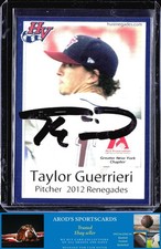 2012 ALS Association Hudson Valley Renegades Taylor Guerrieri AUTO RARE