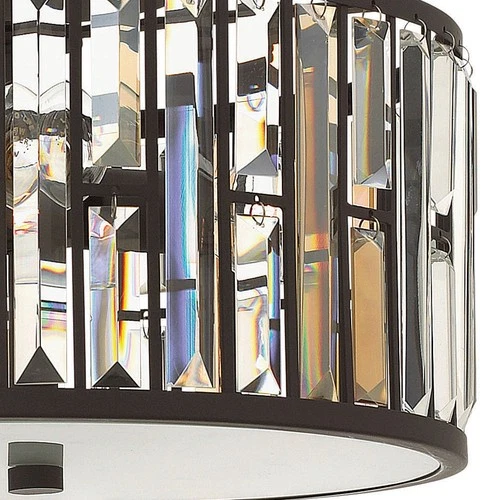 Fredrick Ramond FR33731 3 Light Flush Mount Ceiling Fixture - Bronze - Picture 2 of 3