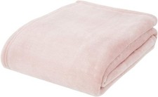 Image of Catherine Lansfield Extra Large Raschel Velvet Touch 200x240cm Blanket Throw Bl