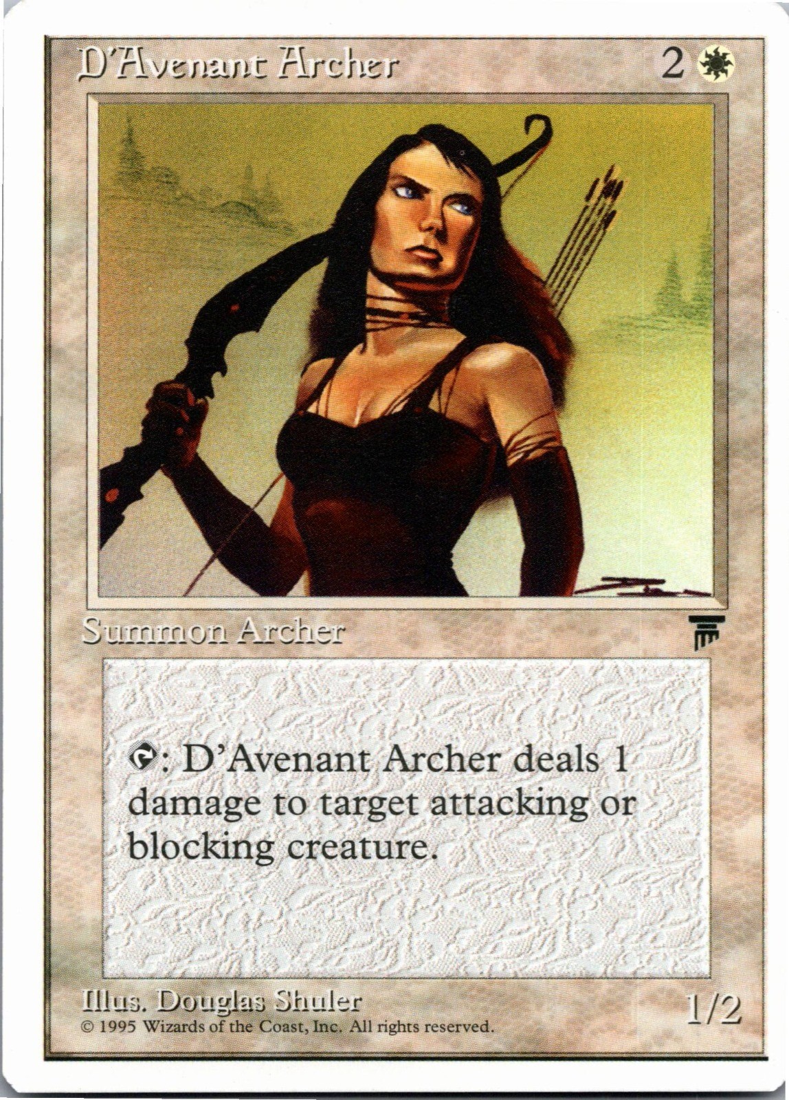 D'Avenant Archer - C - Regular MTG: Chronicles 1995 [LP]