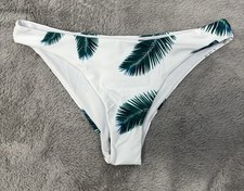 ZAFUL Forever Young Swimsuit Bikini Bottoms NWOT Size 6 Palm Leaf High Cut