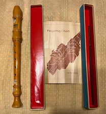 Vintage Hohner Solo-Luxus Recorder West Germany w/ Box  Instructions