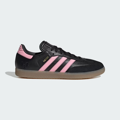 Adidas Originals Samba Messi Stiefel in Schwarz/Gold Metallic/Gummi