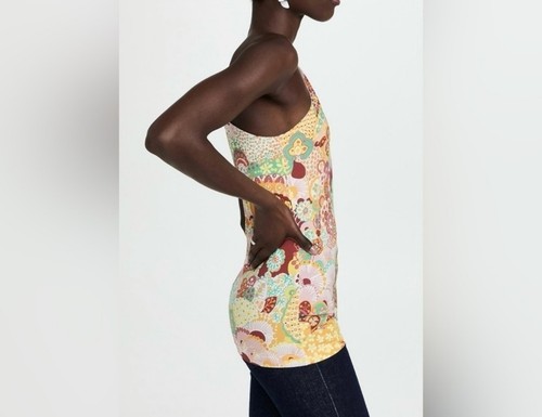 LA Double J Disco One Shoulder Top Size XS New With Tags Sleeveless Floral - Picture 3 of 22