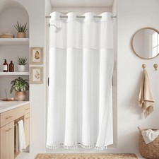 Bttn 3 In 1 Boho Stall Shower Curtain Set 60 X 75 Narrow Waterproof Vintage