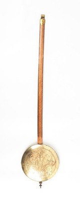 German open well grandfather clock pendulum @ 1910 Beautiful Art Nouveau LFS