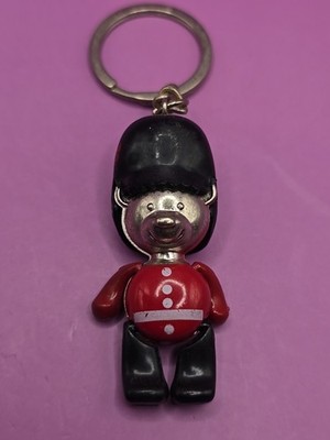 Schlüsselanhänger Schlüsselring Keychain Vintage Souvenir - Metall Yeoman Warder Beefeater Bär