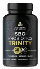 Ancient Nutrition SBO Probiotics Trinity- 20 Billion CFU 60 Capsules - Exp 11/25