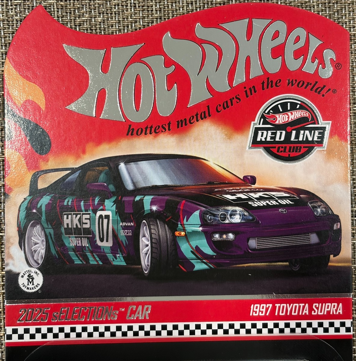 2025 Hot Wheels Redline Club Selections Car 1997 Toyota Supra