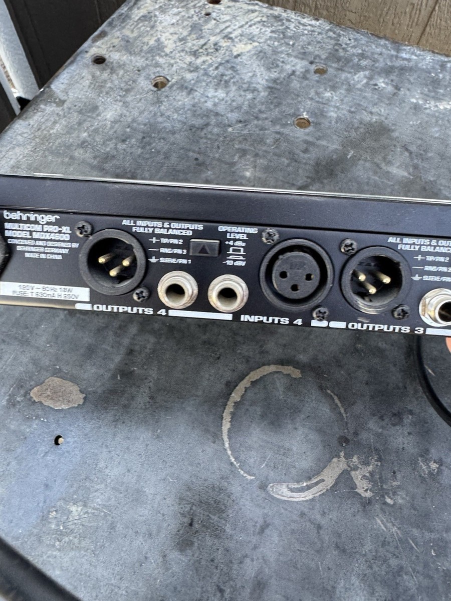 Behringer Multicom Pro-XL MDX4600 Audio Interactive Quad Dynamics