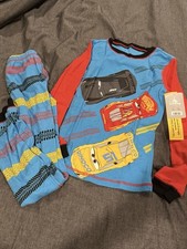 New DISNEY STORE Lightning McQueen Boys Pajamas PAL Set Cars
