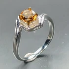 Jewelry ring Natural Citrine Ring 925 Sterling Silver Size 5.75 /R473941