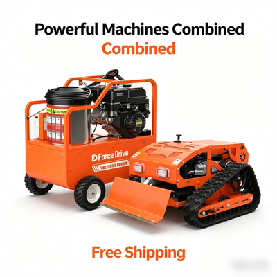 #ad Diesel hot water pressure washer remote controlled lawnmower. Free shipping. $4398.30