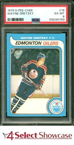 1979 O-PEE-CHEE #18 WAYNE GRETZKY RC OILERS HOF PSA 6