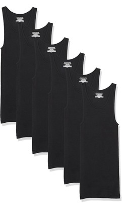 6 x Amazon Essentials leichte Herren Tank Unterhemden in schwarz - Größe XS - NEU