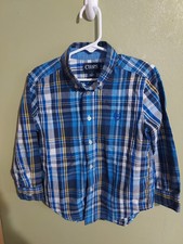 Boys Chaps Ralph Lauren Easy Care Long Sleeve Button Down Shirt Size 5