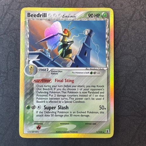 Beedrill (Delta Species) 1/113 EX Delta Species Holo Pokemon