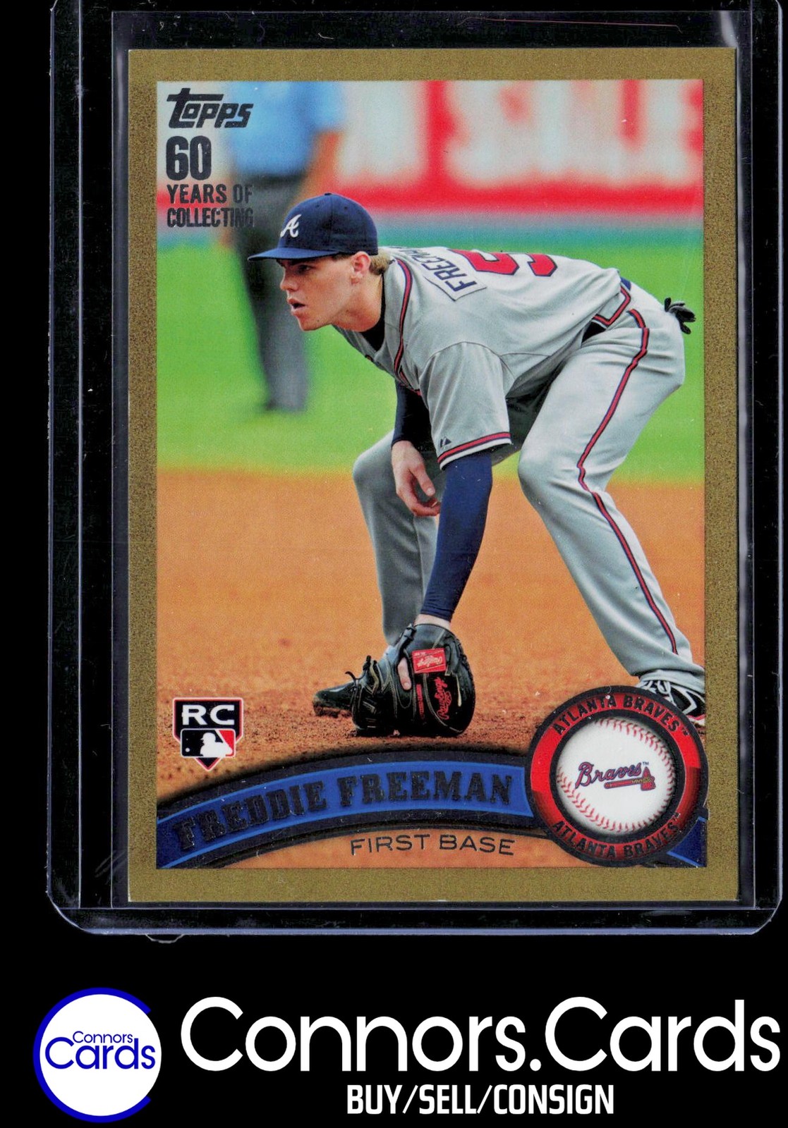 Freddie Freeman 2011 Topps Flagship #145 Gold /2011 Rookie
