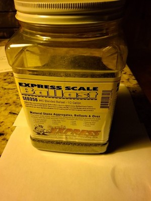Scenic Express Ballast for train layouts  jar is 2/3 full