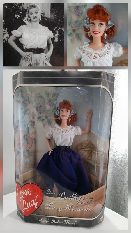 Barbie I Love Lucy Doll by Mattel - Lucy wants to be in an Italian Movie