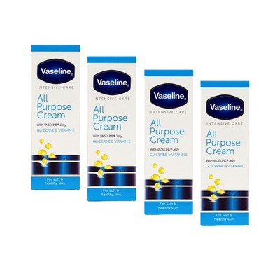 Vaseline Intensive Care All Purpose Cream, Cracked Skin Relief, 4-Pack. 1.41 FL