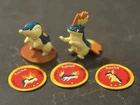 Pokemon Tomy Mini Figure Cyndaquil, Quilava CGTSJ 2" PVC Vintage Nintendo 3 Coin