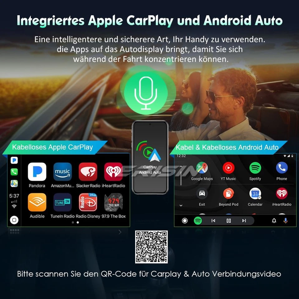 Carplay Autoradio Android 14 Radio DSP IPS Toyota RAV4 Corolla Hilux Vios Prado - Bild 3 von 4