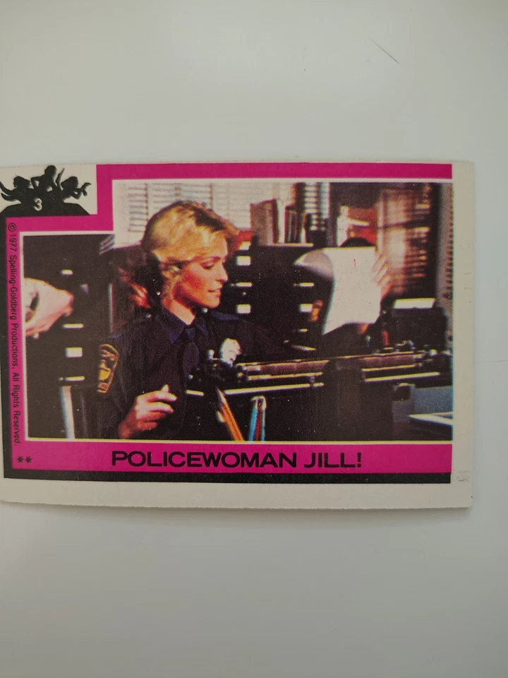 Tarjetas coleccionables 1977 Topps "CHARLIE'S ANGELS". Y pegatina Foto 4 de 4