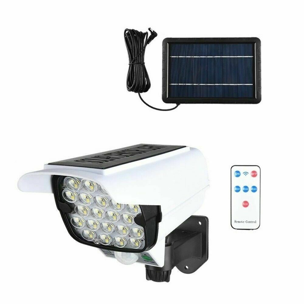 Finta Telecamera Sorveglianza Solare 66 LED - Sensore Movimento PIR