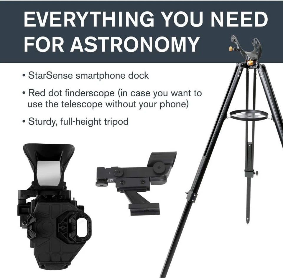 Smartphone-Enabled 22452 StarSense Explorer Telescope with Adjustable Tripod - Image 4 of 4