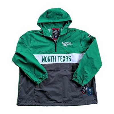 New North Texas Mean Green Franchise Club Hooded Windshell Jacket Green 3XL UNT