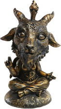 Ebros Whimsical Baphomet Bobblehead with Caduceus Symbol Figurine