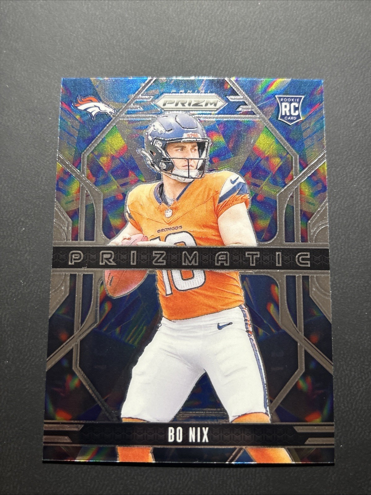 2024 Panini Prizm - Bo Nix Prizmatic Silver Prizm (RC) #11