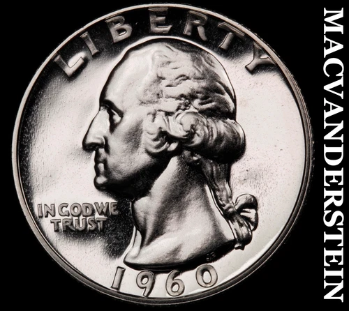 1960 Washington Quarter- Silver- Choice Gem Proof Luster No Reserve #J2908