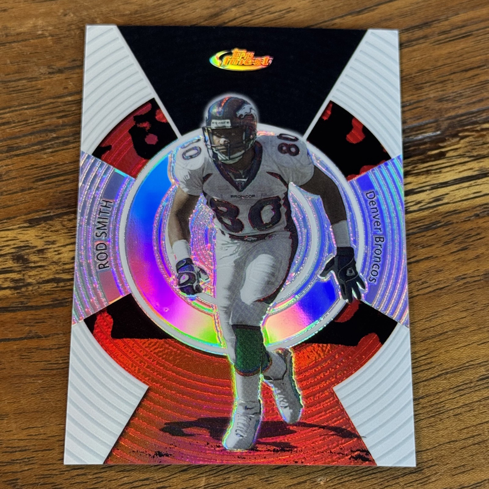 Rod Smith 2005 Topps Finest REFRACTOR 321/399 Card #89 Denver Broncos