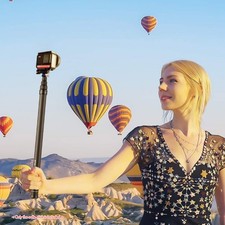 1.5m/ 4.9ft Carbon Fiber Selfie Stick Adjustable Extension Pole With 1/4 In GQFB