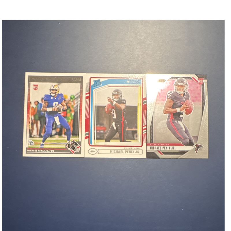 Panini NFL 2024 Michael Penix Jr Atlanta Falcons Rookie #323 #308 #378 3 Lot