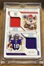 2020 National Treasures Dual Rookie Relic Justin Jefferson Clyde Edwards-Helaire