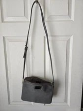 Kate Spade Gray Nylon Crossbody Purse.  Gently Used!
