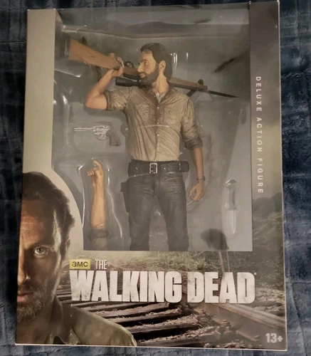 RICK GRIMES MCFARLANE WALKING DEAD  DELUXE ACTION FIGURE 10 INCHES
